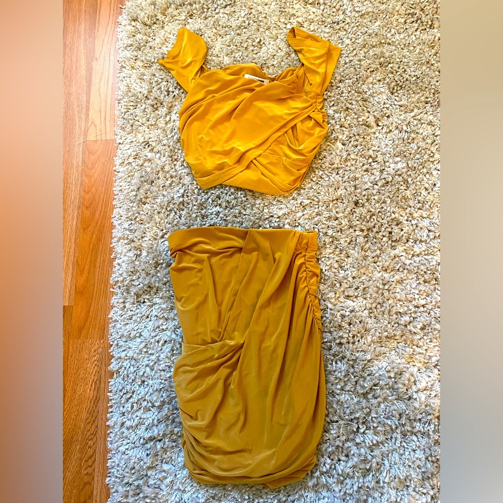 Two piece mini skirt